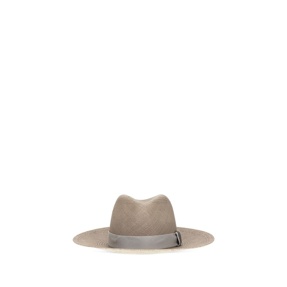 Beige Straw Fedora