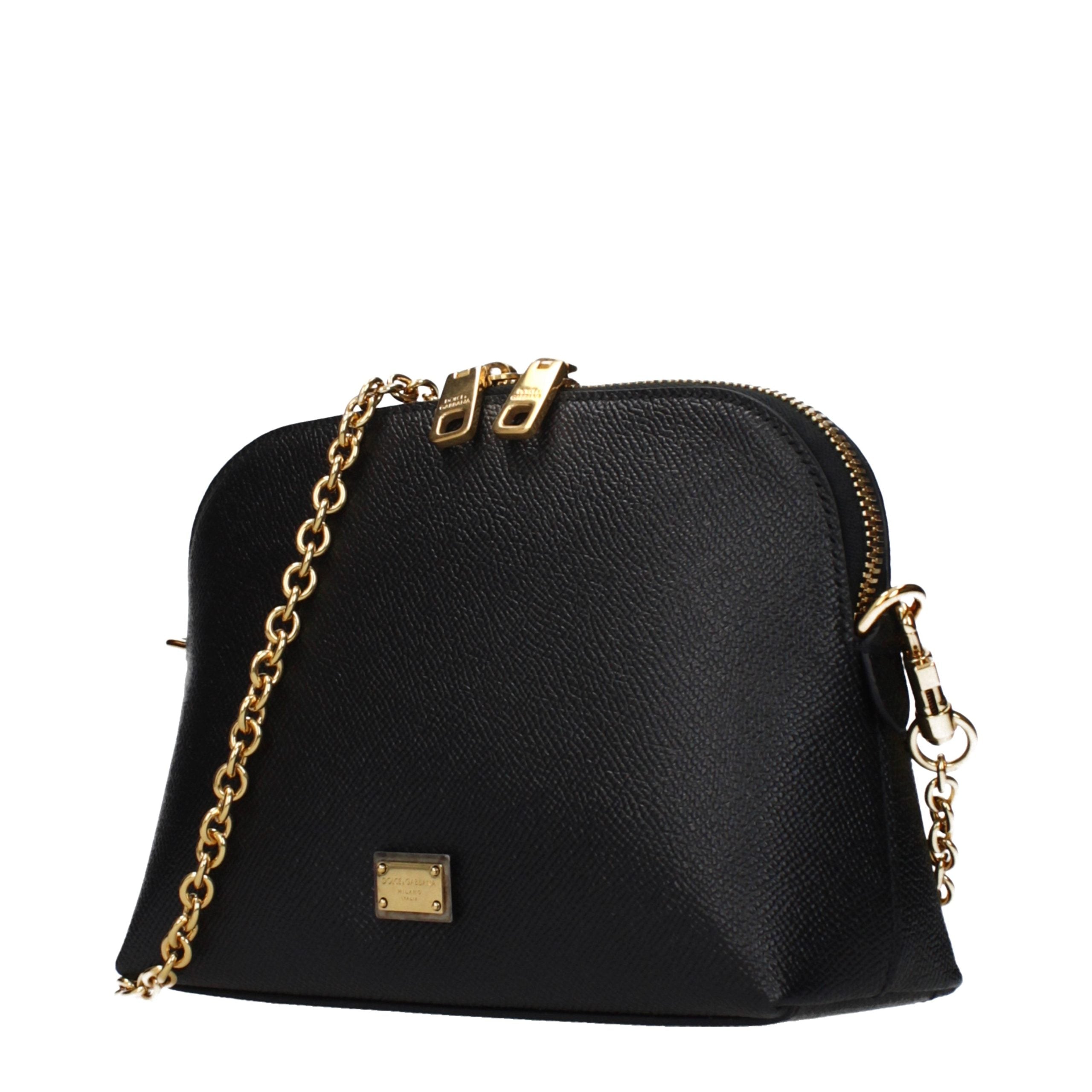 Black Leather Shoulder Bag