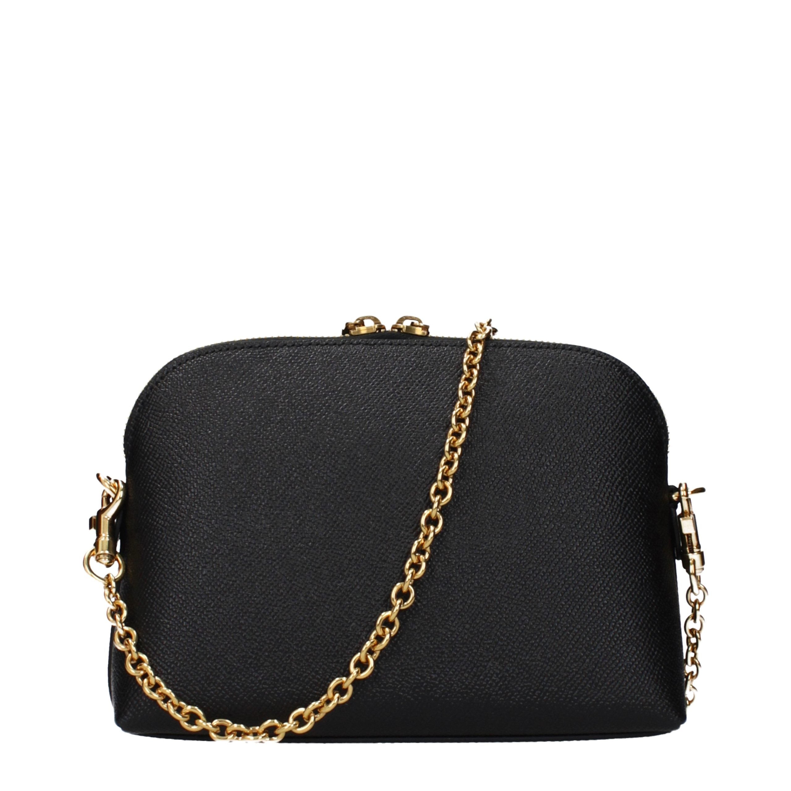 Black Leather Shoulder Bag