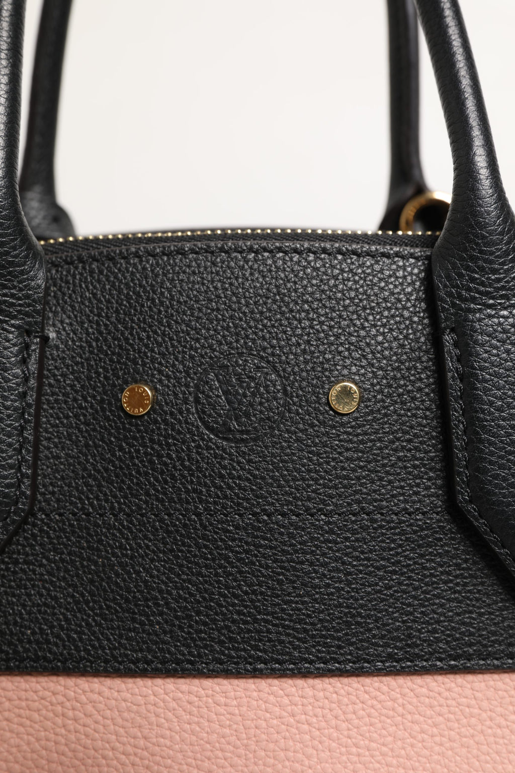 Pink and Black Leather City Steamer Leather Handbag