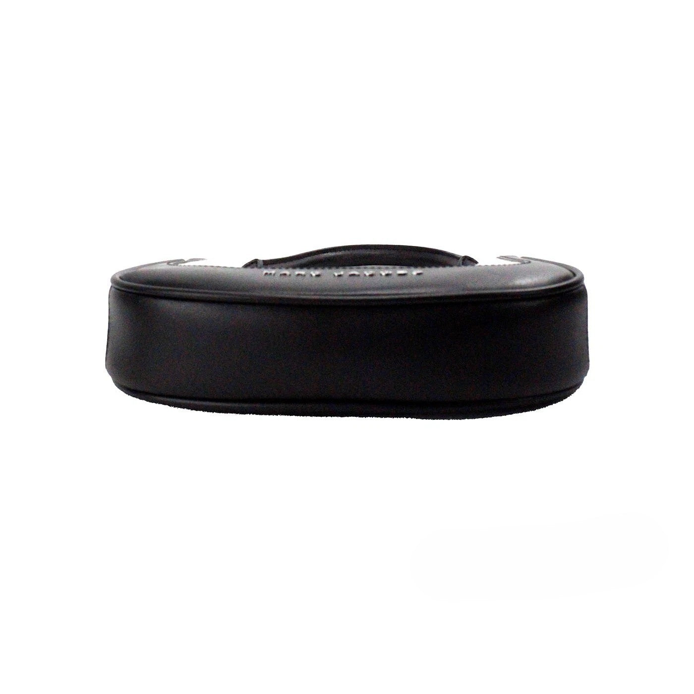 Marc Jacobs Natural Black Canvas Leather Hobo Shoulder Handbag Purse