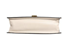 White Calfskin Leather Sylvie Crossbody Bag
