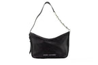 Marc Jacobs Tempo Small Black Smooth Leather Hobo Convertible Shoulder Bag Purse