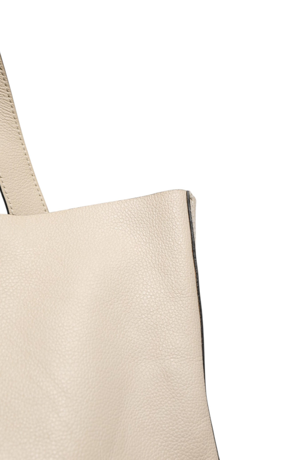 White Web Sherry Logo Print Tote Bag