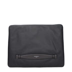 Gray Fabric Clutch Bag