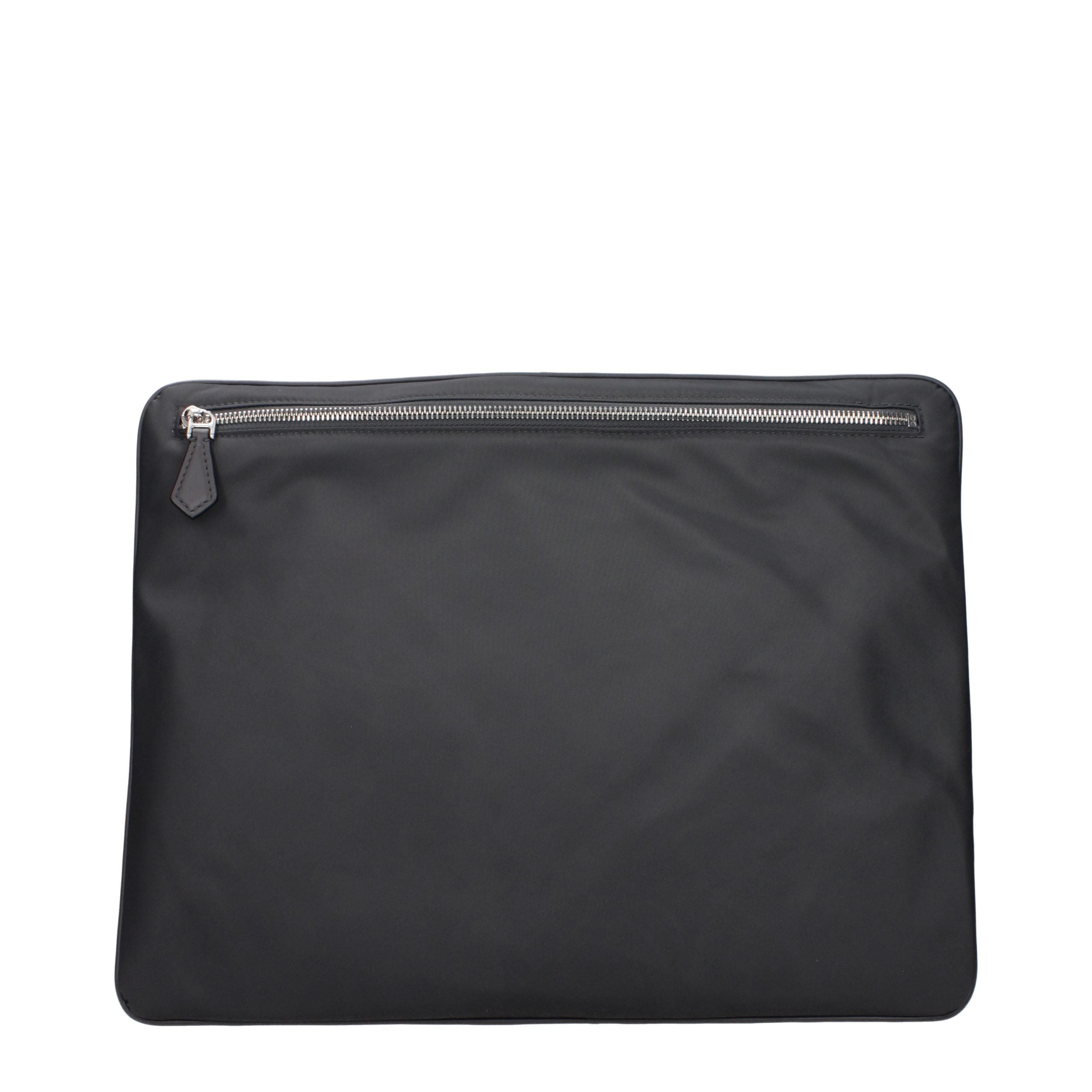Gray Fabric Clutch Bag