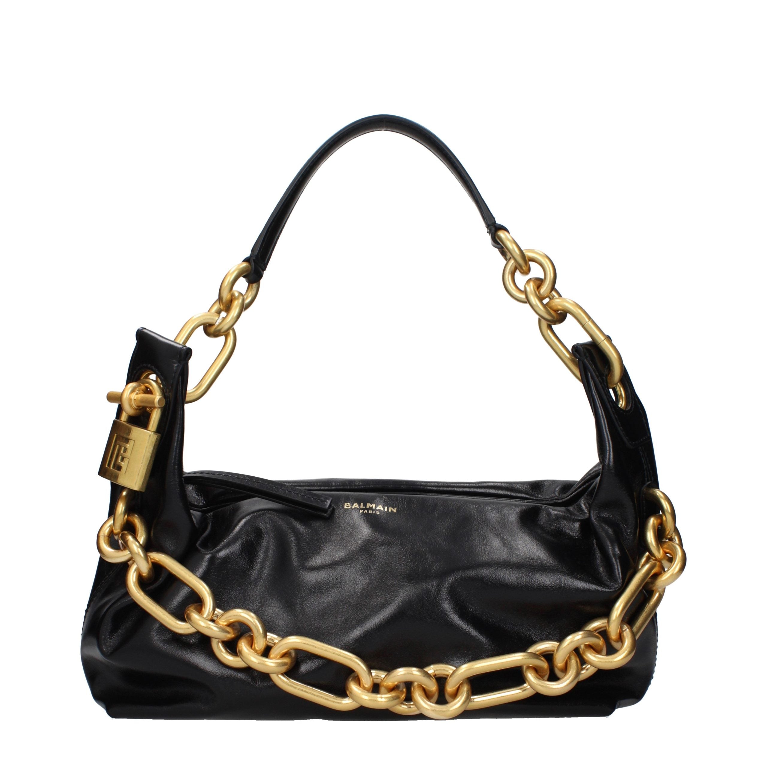 Black Leather Shoulder Bag