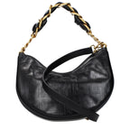 Black Leather Shoulder Bag