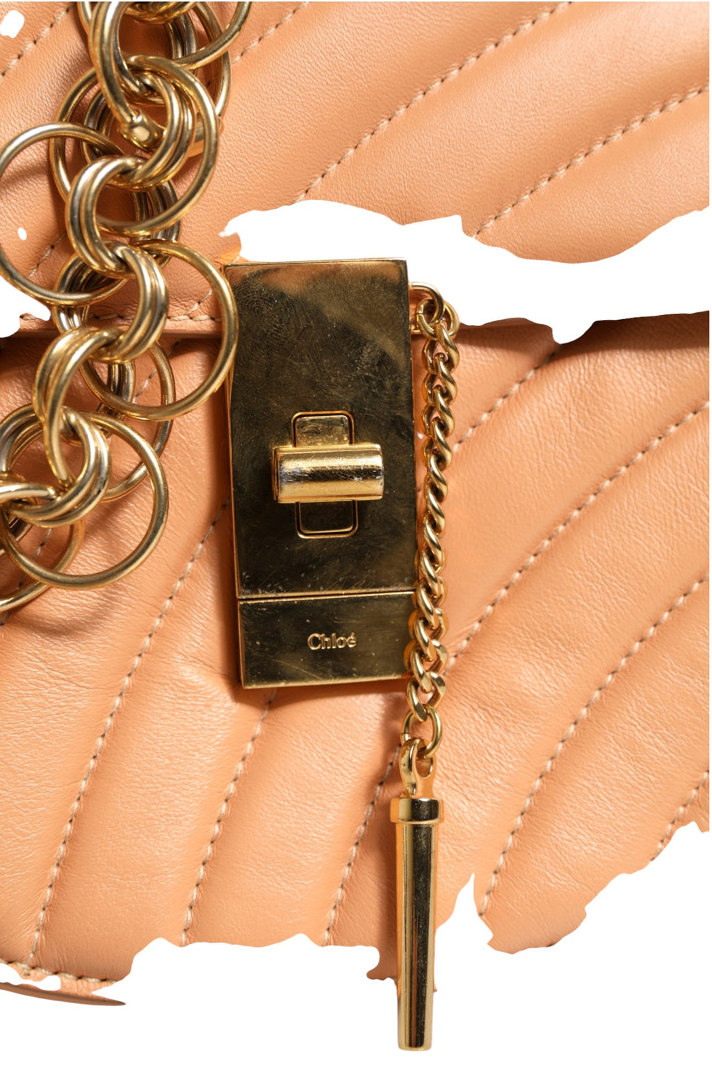 Quilted Calfskin Leather Drew Bijou Shoulder Bag