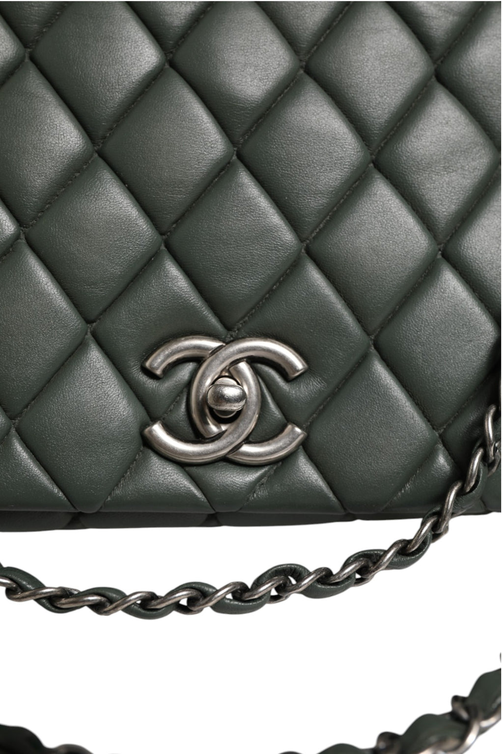 Quilted Lambskin Leather New Bubble Flap Bag