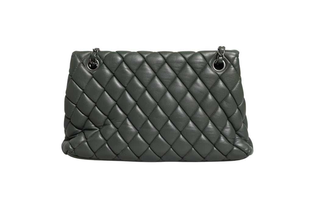 Quilted Lambskin Leather New Bubble Flap Bag