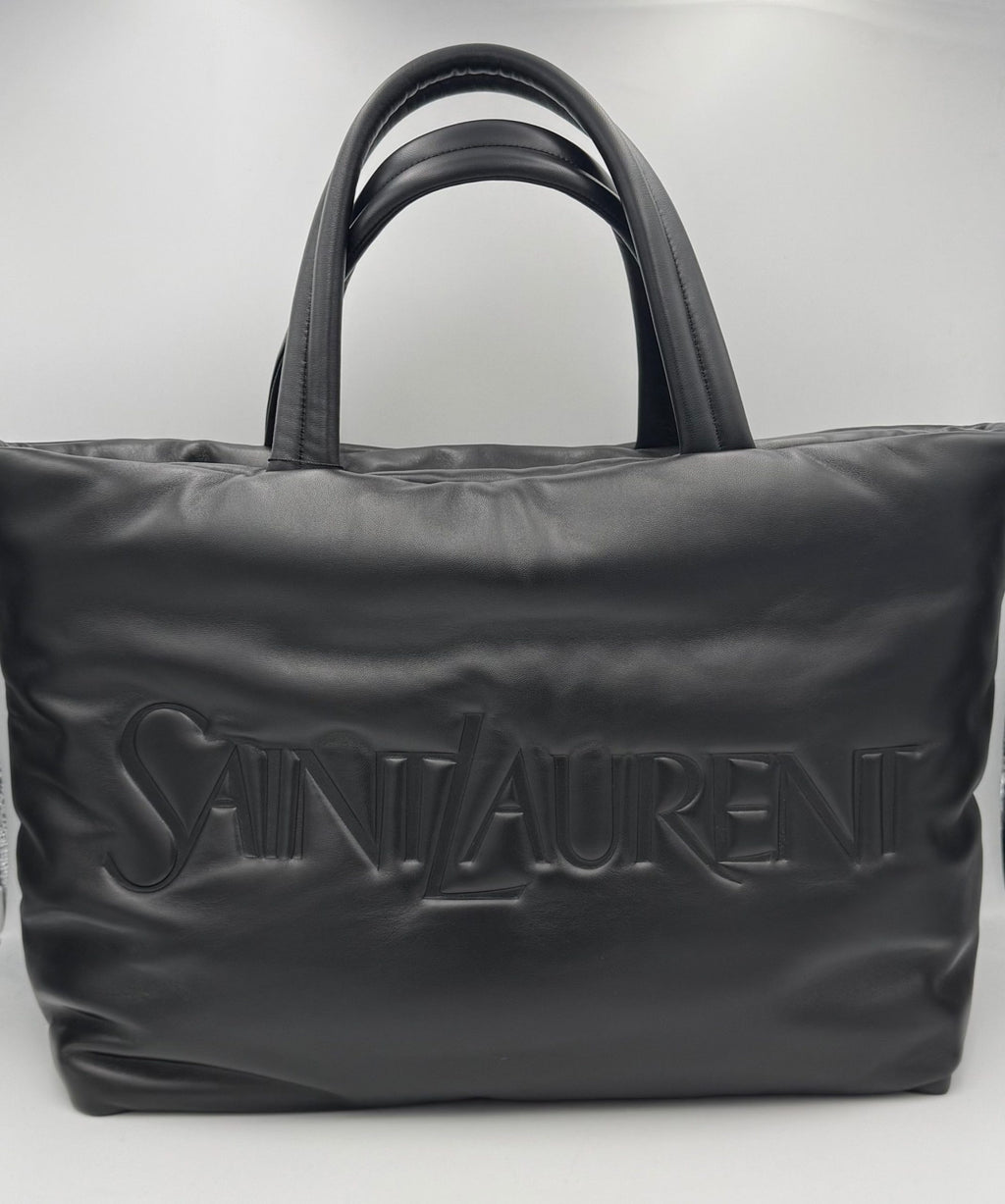 SAINT LAURENT Shopping Bag Grande in Lamb Leather
