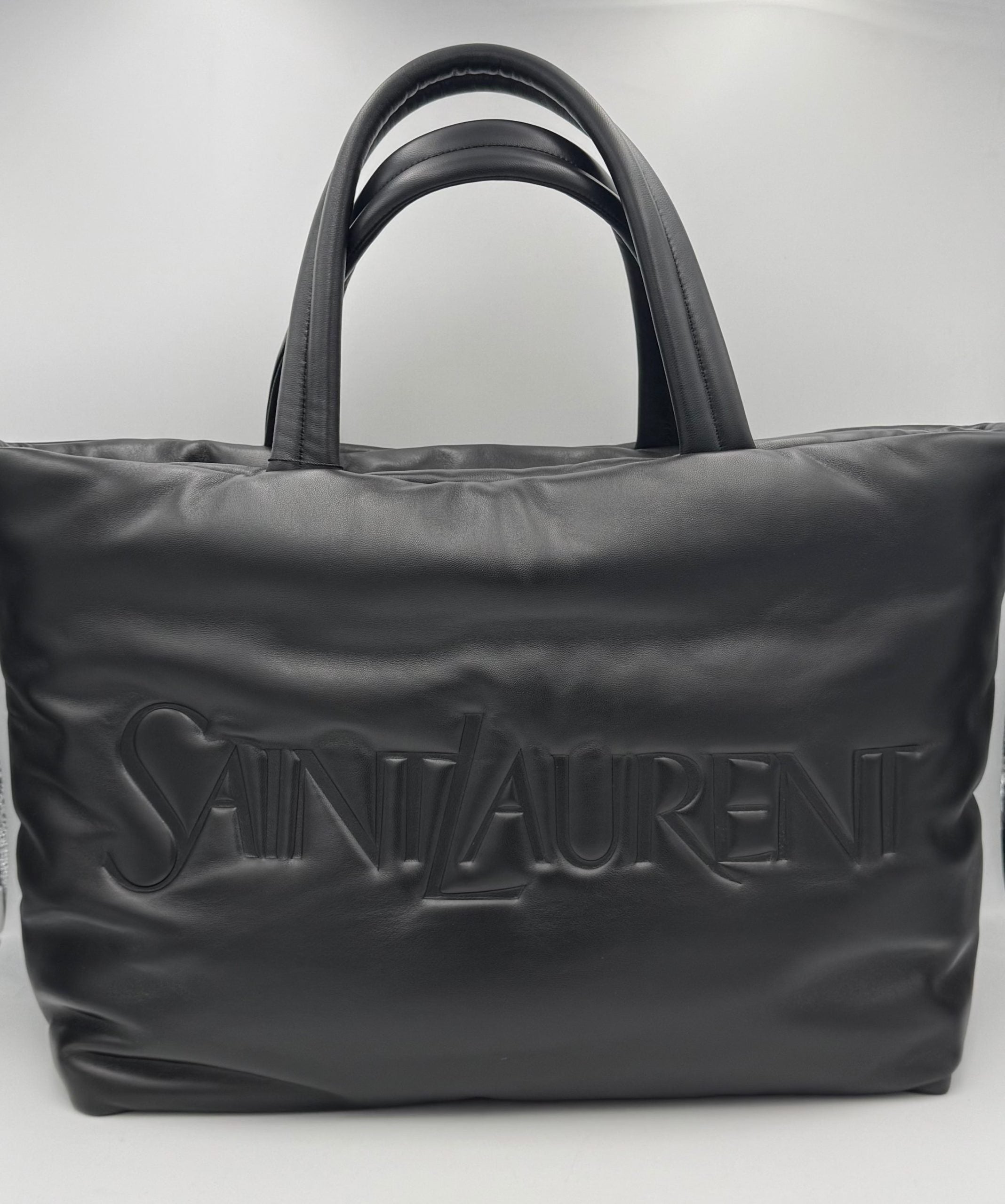 SAINT LAURENT Shopping Bag Grande in Lamb Leather