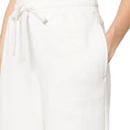 White Cotton Joggers (Workout Pants)