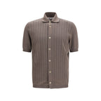 Brown Cotton Shortsleeve Shirt