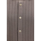 Brown Cotton Shortsleeve Shirt