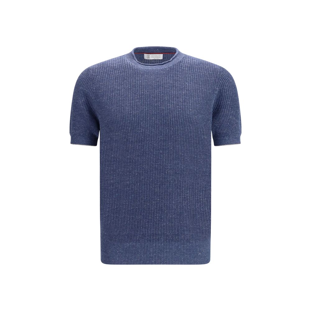 Blue Linen T-Shirt