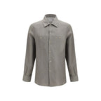 Bicolor Linen Dress Shirt