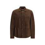 Brown Calf Leather Bos Taurus Shirt