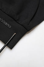 Black Cotton DG Men CrewNeck Pullover Sweater