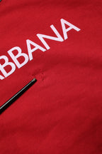 Red Cotton DG Logo Jersey Sweatshirt Sweater