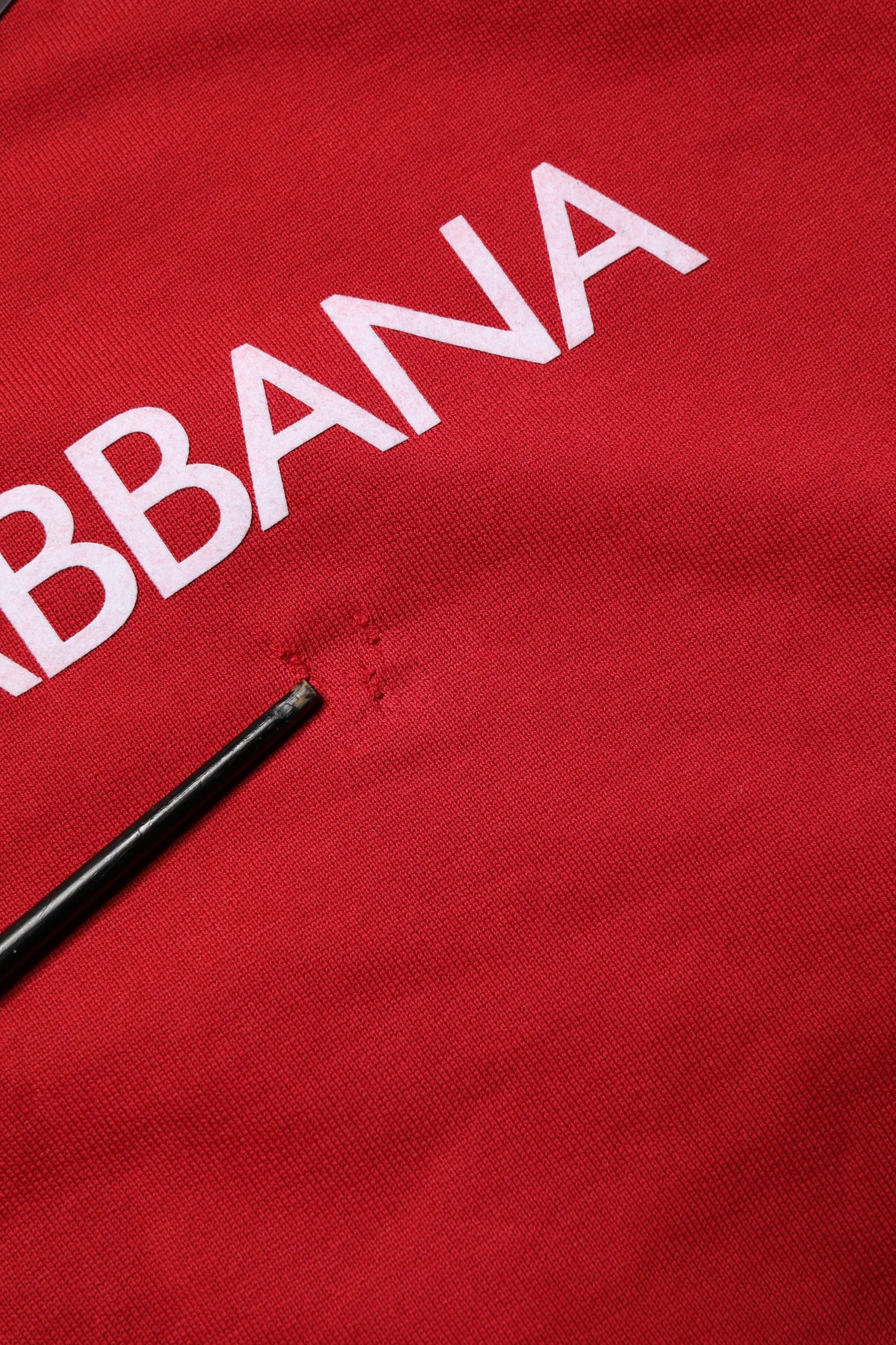 Red Cotton DG Logo Jersey Sweatshirt Sweater