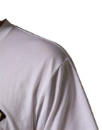 White Leopard Print DG Logo MenCotton T-shirt