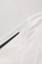 White Logo Plaque Short Sleeve Polo T-shirt