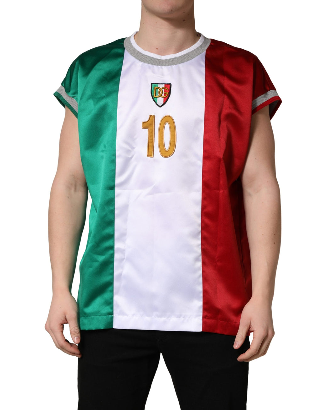 Multicolor Italian DG Logo Crew Neck T-shirt