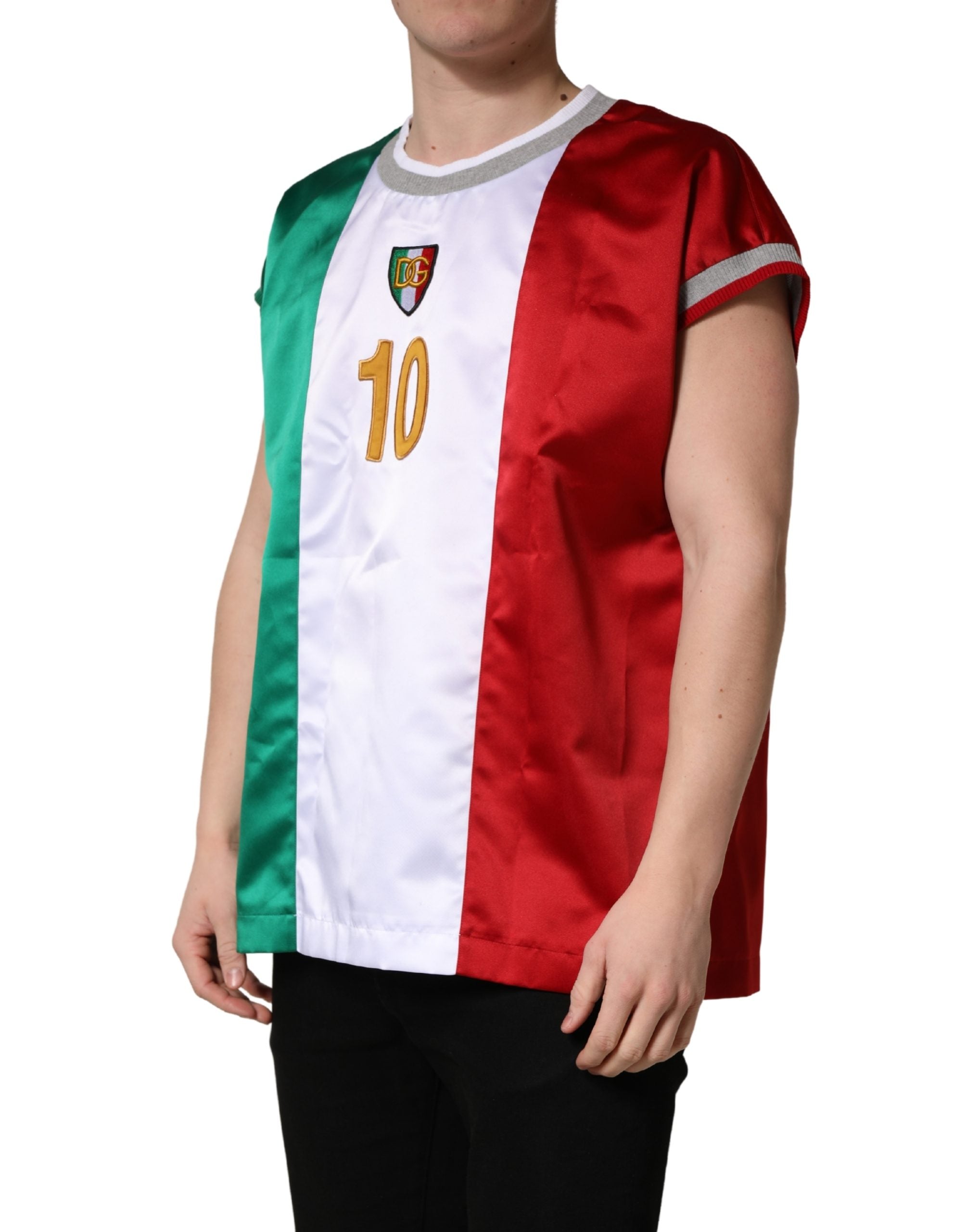 Multicolor Italian DG Logo Crew Neck T-shirt