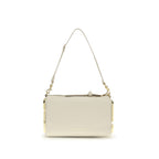 Beige Calf Leather Bos Taurus Shoulder Bag