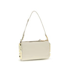 Beige Calf Leather Bos Taurus Shoulder Bag