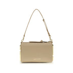 Beige Calf Leather Bos Taurus Shoulder Bag