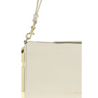 Beige Calf Leather Bos Taurus Shoulder Bag