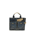 Blue Cotton Shoulder Bag