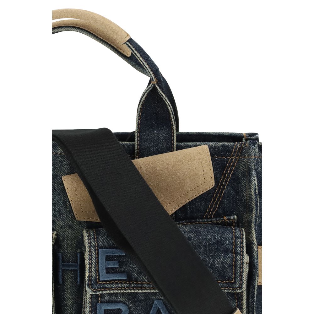 Blue Cotton Shoulder Bag