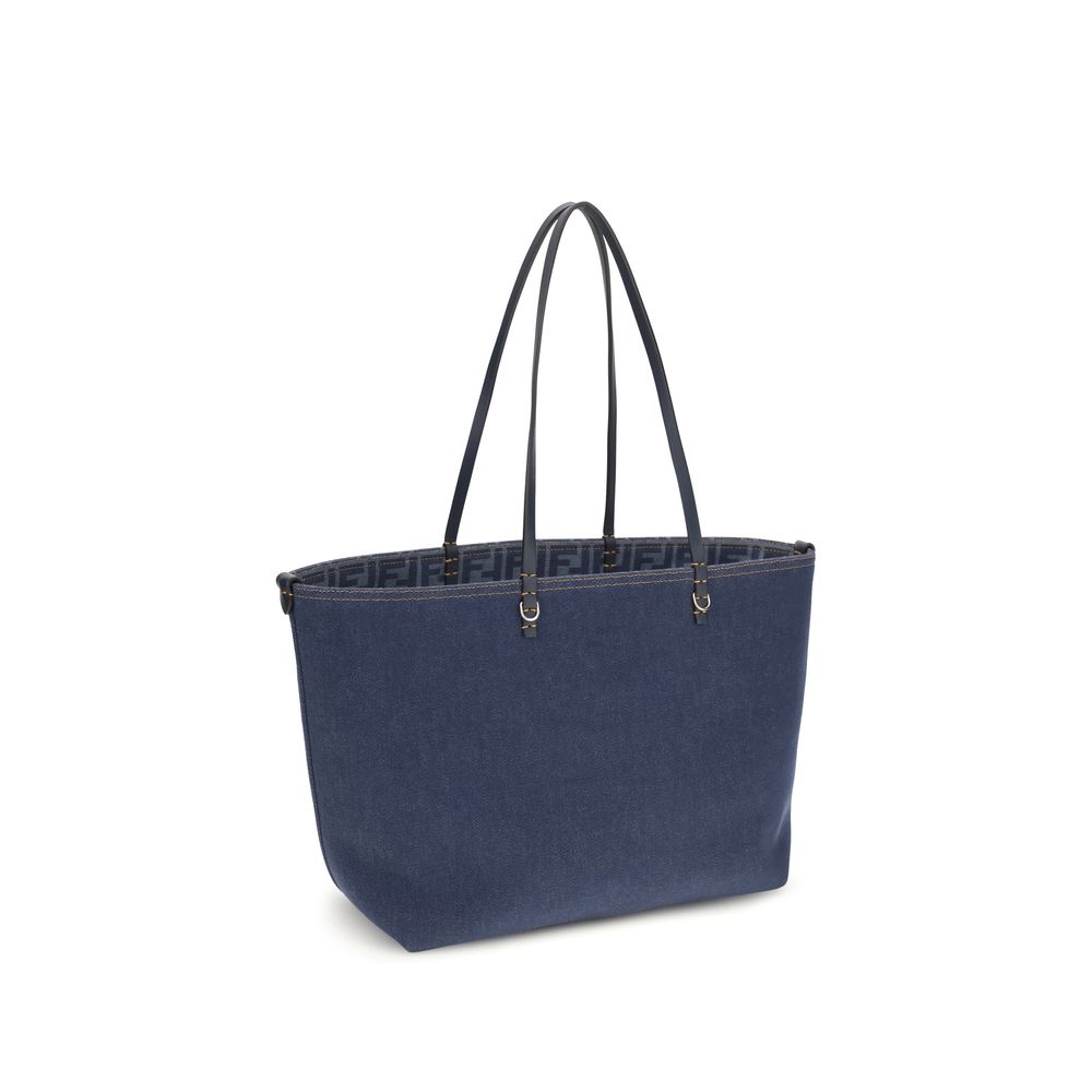 Blue Cotton Shoulder Bag