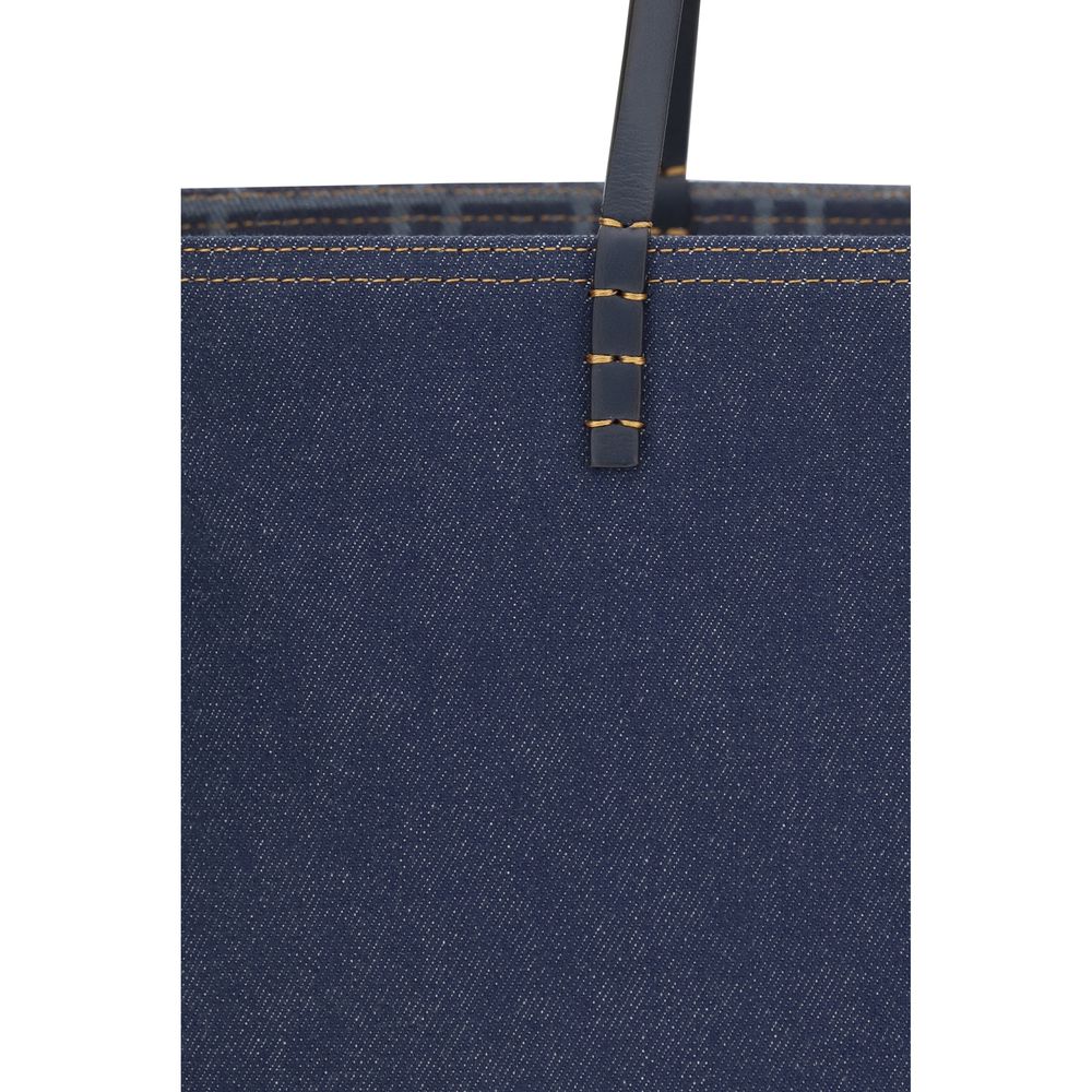 Blue Cotton Shoulder Bag