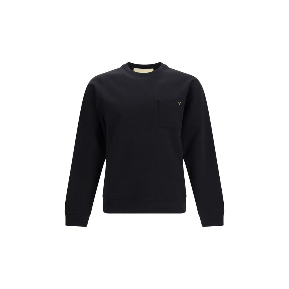 Black Cotton Sweatshirt