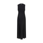 Black Viscose Casual Dress