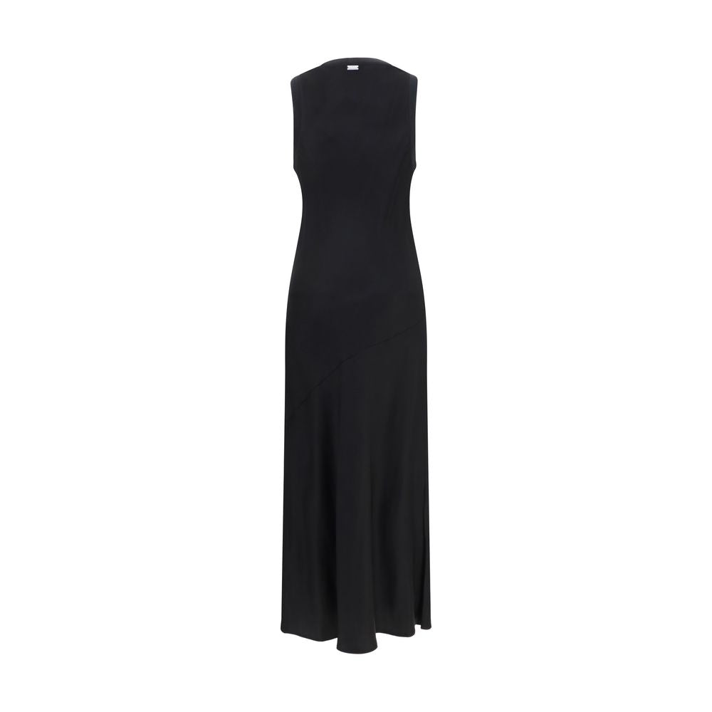 Black Viscose Casual Dress