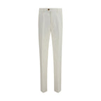 White Linen Casual Pants