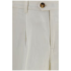 White Linen Casual Pants
