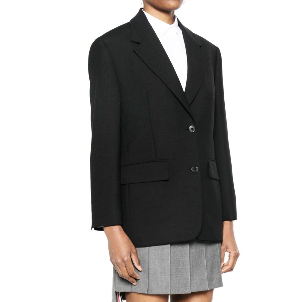 Black Virgin Wool Blazer