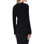 Black Cotton Cardigan