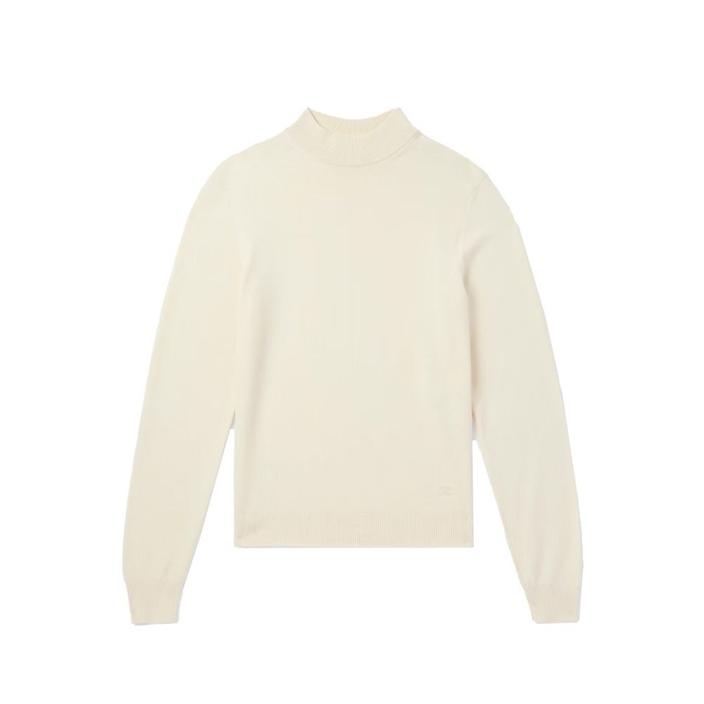 White Elastane Sweatshirt