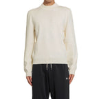 White Elastane Sweatshirt