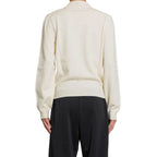 White Elastane Sweatshirt