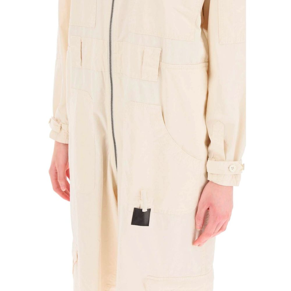 White Cotton Jumpsuit