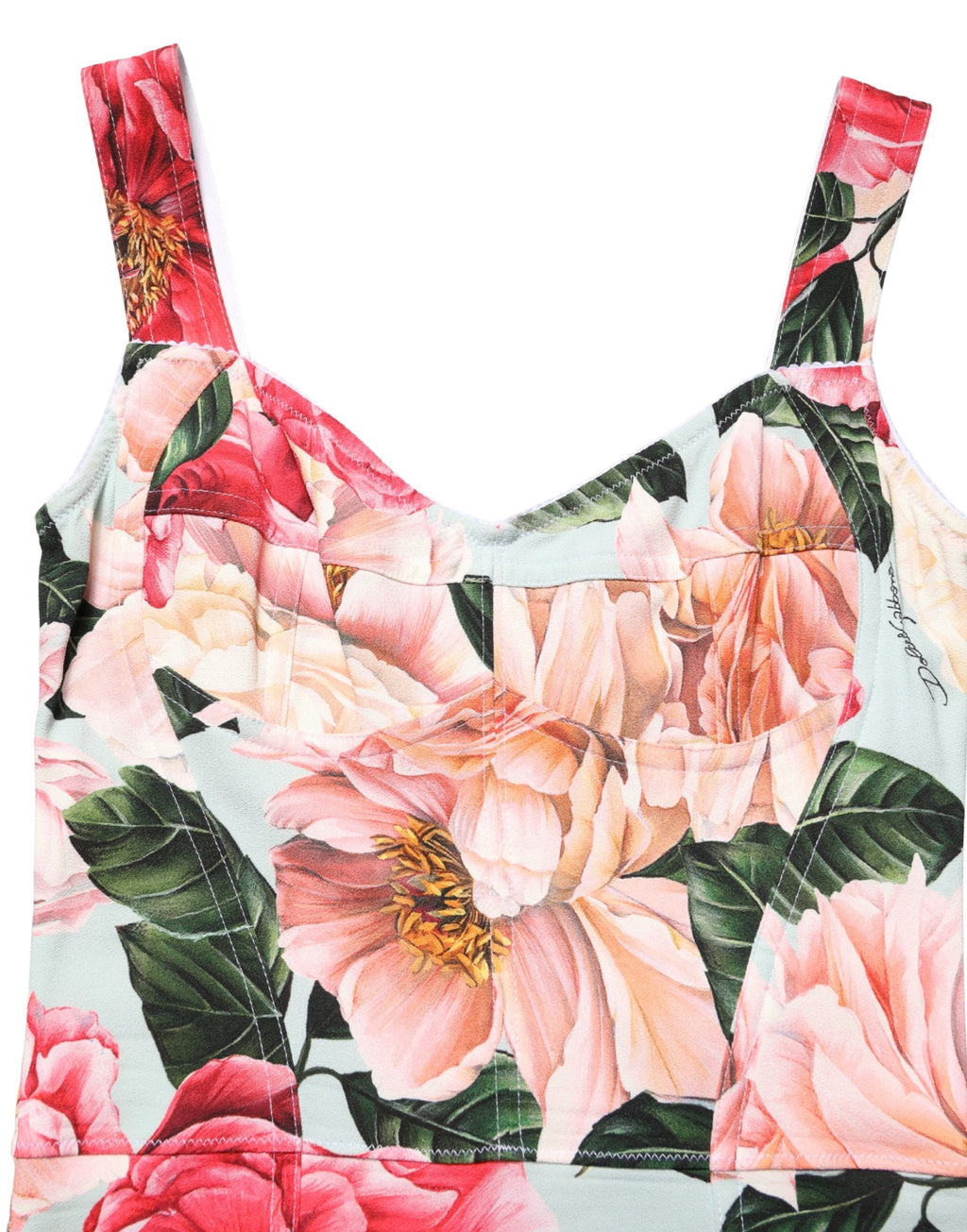 Multicolor Floral Print Viscose Sheath Dress